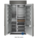 KitchenAid KBSN702MPA Side by Side Built In Refrigerator, 42 inch Width, Custom Panel Ready, 25.5 cu. ft. Capacity, Ice Dispenser (Freezer Located), ENERGY STAR Certified, Panel Ready