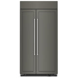 KitchenAid KBSN702MPA Side by Side Built In Refrigerator, 42 inch Width, Custom Panel Ready, 25.5 cu. ft. Capacity, Ice Dispenser (Freezer Located), ENERGY STAR Certified, Panel Ready