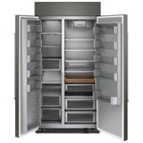 KitchenAid KBSN702MPA Side by Side Built In Refrigerator, 42 inch Width, Custom Panel Ready, 25.5 cu. ft. Capacity, Ice Dispenser (Freezer Located), ENERGY STAR Certified, Panel Ready