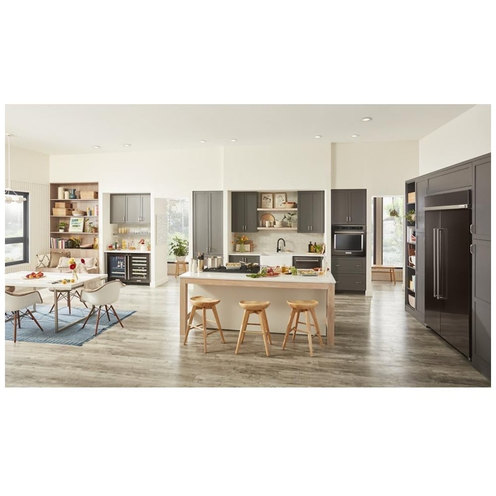 KitchenAid KBSN708MBS Built In Side by Side Refrigerator