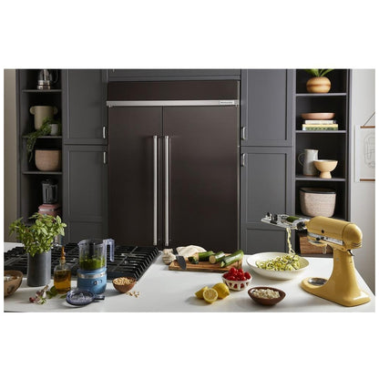 KitchenAid KBSN708MBS Built In Side by Side Refrigerator