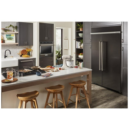 KitchenAid KBSN708MBS Built In Side by Side Refrigerator
