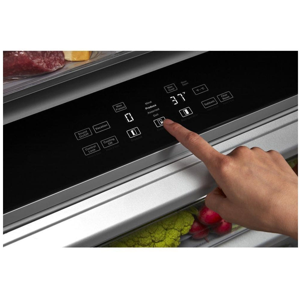 KitchenAid KBSN708MBS Built In Side by Side Refrigerator