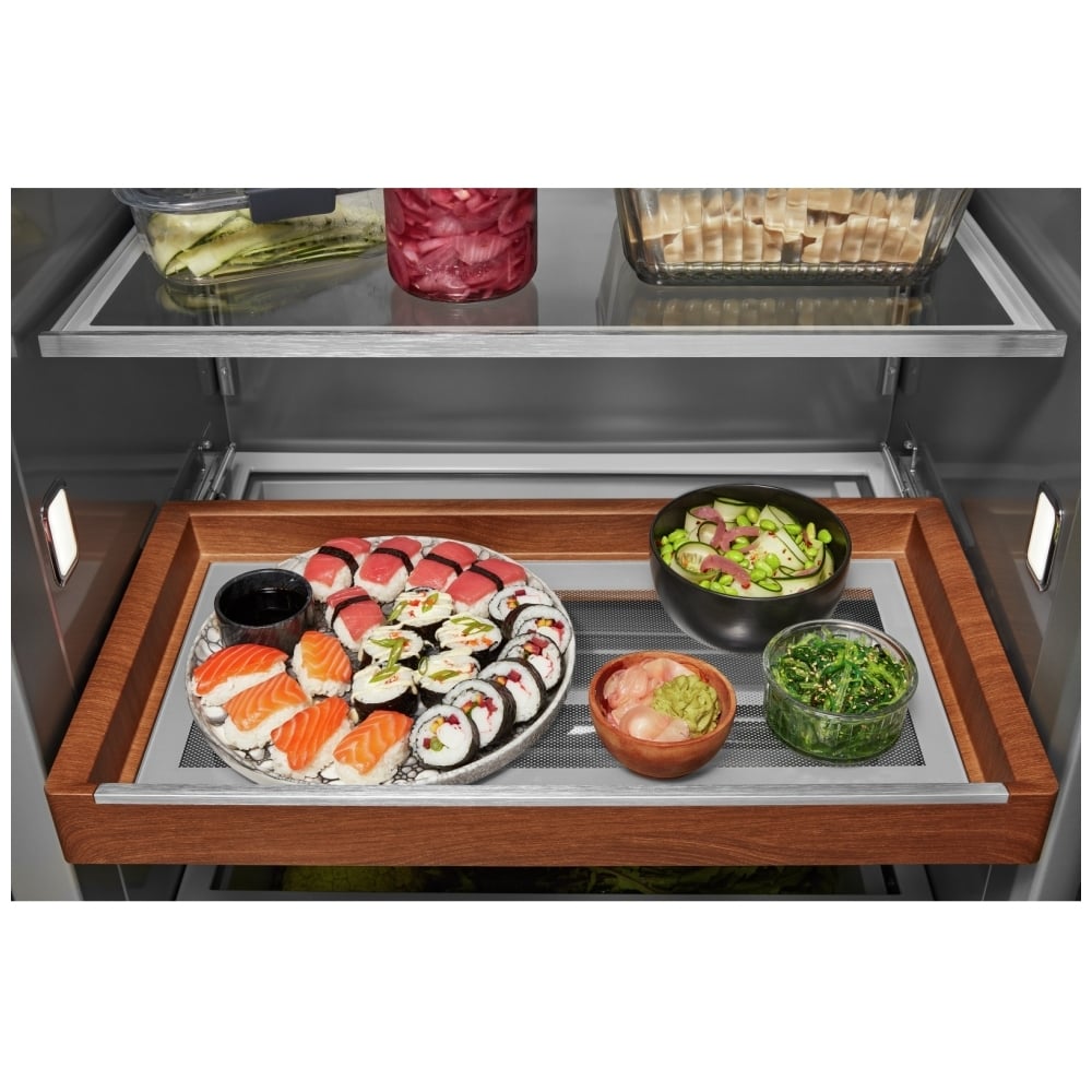 KitchenAid KBSN708MBS Built In Side by Side Refrigerator