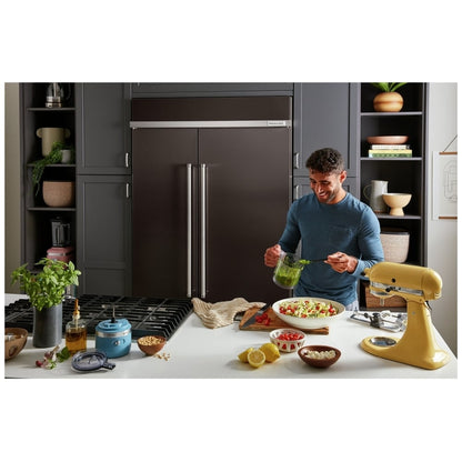 KitchenAid KBSN708MBS Built In Side by Side Refrigerator