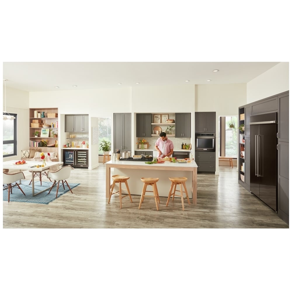 KitchenAid KBSN708MBS Built In Side by Side Refrigerator