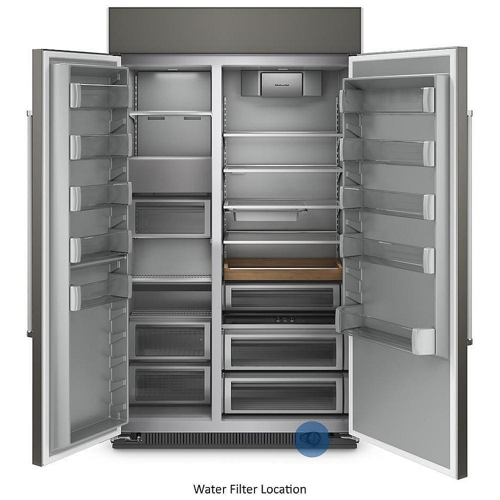 KitchenAid KBSN708MPA Built In Side By Side Refrigerator