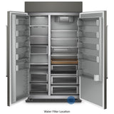 KitchenAid KBSN708MPA Built In Side By Side Refrigerator