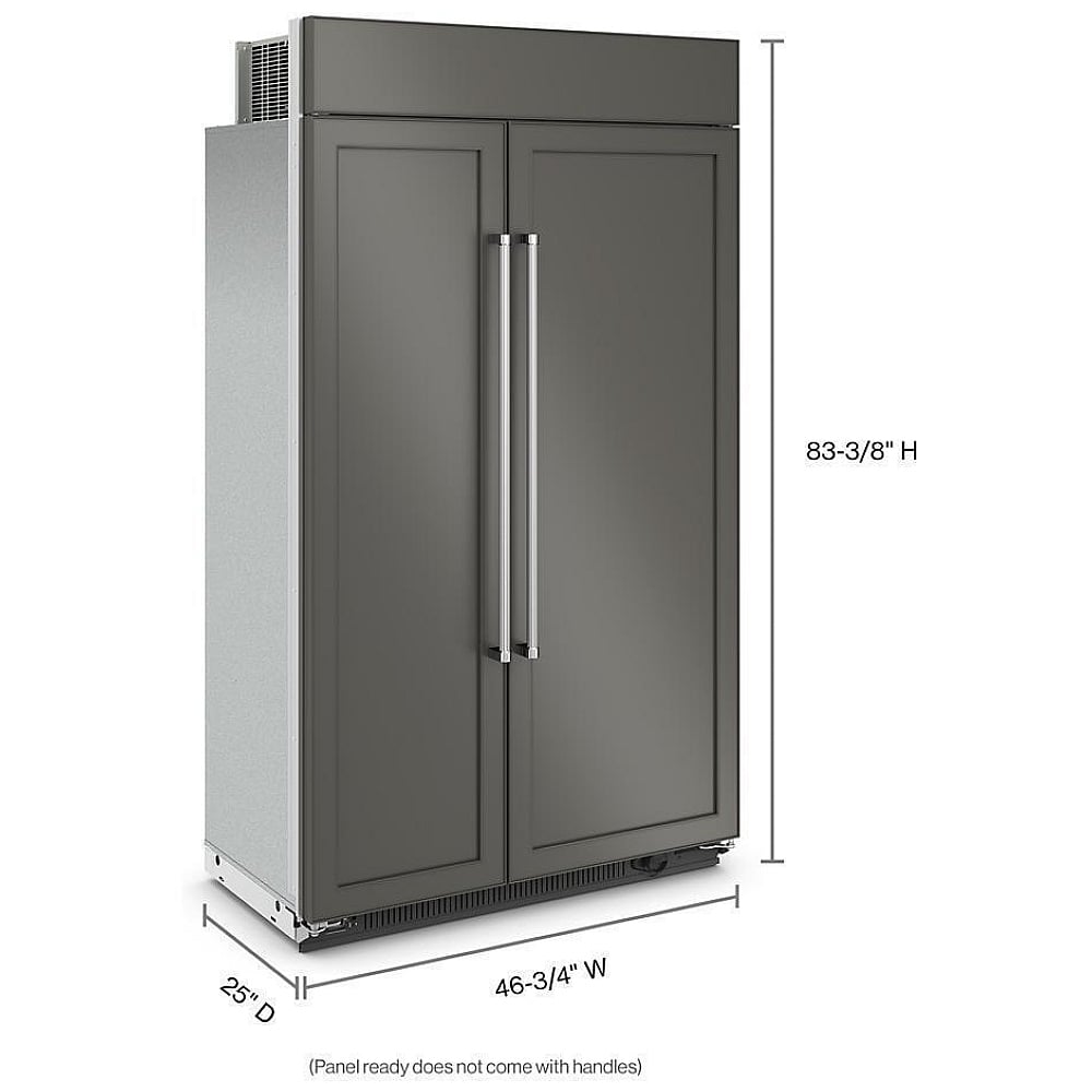 KitchenAid KBSN708MPA Built In Side By Side Refrigerator