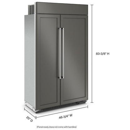 KitchenAid KBSN708MPA Built In Side By Side Refrigerator
