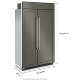KitchenAid KBSN708MPA Built In Side By Side Refrigerator