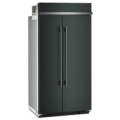 KitchenAid KBSN742SJP Side by Side Built In Refrigerator, 42 inch Width, 25.5 cu. ft. Capacity, Water Dispenser (Interior), Ice Dispenser (Freezer Located), Juniper colour, FreshChill™, FreshFlow™ Air Filter, Preserva® Food Care, SatinGlide® System