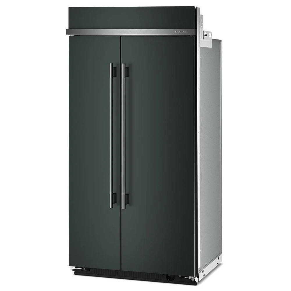 KitchenAid KBSN742SJP Side by Side Built In Refrigerator, 42 inch Width, 25.5 cu. ft. Capacity, Water Dispenser (Interior), Ice Dispenser (Freezer Located), Juniper colour, FreshChill™, FreshFlow™ Air Filter, Preserva® Food Care, SatinGlide® System