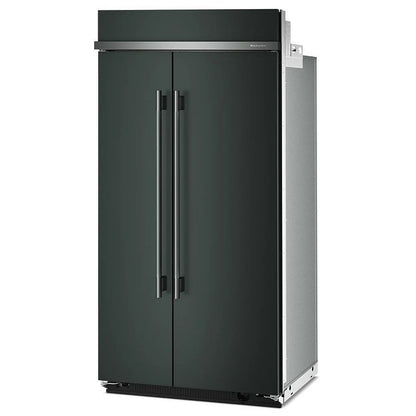 KitchenAid KBSN742SJP Side by Side Built In Refrigerator, 42 inch Width, 25.5 cu. ft. Capacity, Water Dispenser (Interior), Ice Dispenser (Freezer Located), Juniper colour, FreshChill™, FreshFlow™ Air Filter, Preserva® Food Care, SatinGlide® System