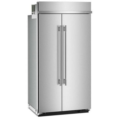 KitchenAid KBSN742SPS Side by Side Built In Refrigerator, 42 inch Width, 25.5 cu. ft. Capacity, Water Dispenser (Interior), Ice Dispenser (Freezer Located), PrintShield Stainless colour, FreshChill™