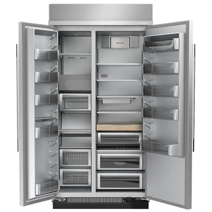 KitchenAid KBSN742SPS Side by Side Built In Refrigerator, 42 inch Width, 25.5 cu. ft. Capacity, Water Dispenser (Interior), Ice Dispenser (Freezer Located), PrintShield Stainless colour, FreshChill™