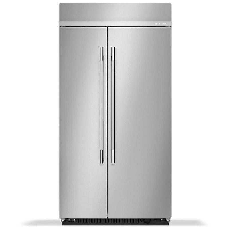 KitchenAid KBSN742SPS Side by Side Built In Refrigerator, 42 inch Width, 25.5 cu. ft. Capacity, Water Dispenser (Interior), Ice Dispenser (Freezer Located), PrintShield Stainless colour