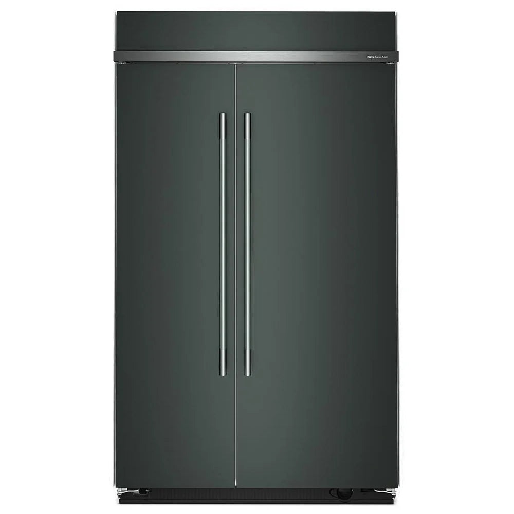 KitchenAid KBSN748SJP Side by Side Built In Refrigerator, 48 inch Width, 30 cu. ft. Capacity, Water Dispenser (Interior), Ice Dispenser (Freezer Located), Juniper colour