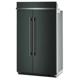 KitchenAid KBSN748SJP Side by Side Built In Refrigerator, 48 inch Width, 30 cu. ft. Capacity, Water Dispenser (Interior), Ice Dispenser (Freezer Located), Juniper colour