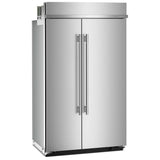KitchenAid KBSN748SPS Side by Side Built In Refrigerator, 48 inch Width, 30 cu. ft. Capacity, Water Dispenser (Interior), Ice Dispenser (Freezer Located), PrintShield Stainless colour