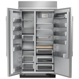 KitchenAid KBSN748SPS Side by Side Built In Refrigerator, 48 inch Width, 30 cu. ft. Capacity, Water Dispenser (Interior), Ice Dispenser (Freezer Located), PrintShield Stainless colour