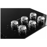 KitchenAid KCED606GSS Electric Cooktop, 36 inch Exterior Width, 5 Burners, Downdraft, 3,200 W Highest Element, Stainless Steel colour
