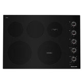 KitchenAid KCES550HBL Electric Cooktop, 30 inch Exterior Width, 5 Burners, 3,200 W Highest Element, Black colour