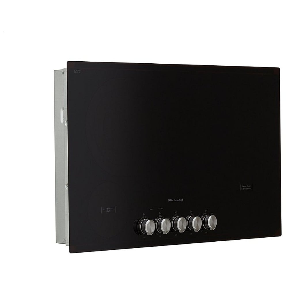 KitchenAid KCES556HBL Electric Cooktop, 36 inch Exterior Width, 5 Burners, Black colour
