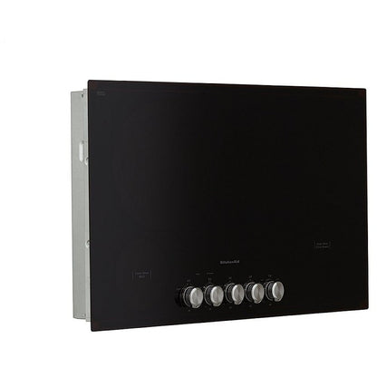 KitchenAid KCES556HBL Electric Cooktop, 36 inch Exterior Width, 5 Burners, Black colour
