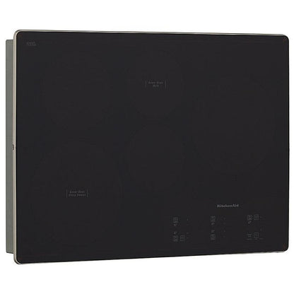 KitchenAid KCES950KBL Electric Cooktop, 30 inch Exterior Width, 5 Burners, Black colour