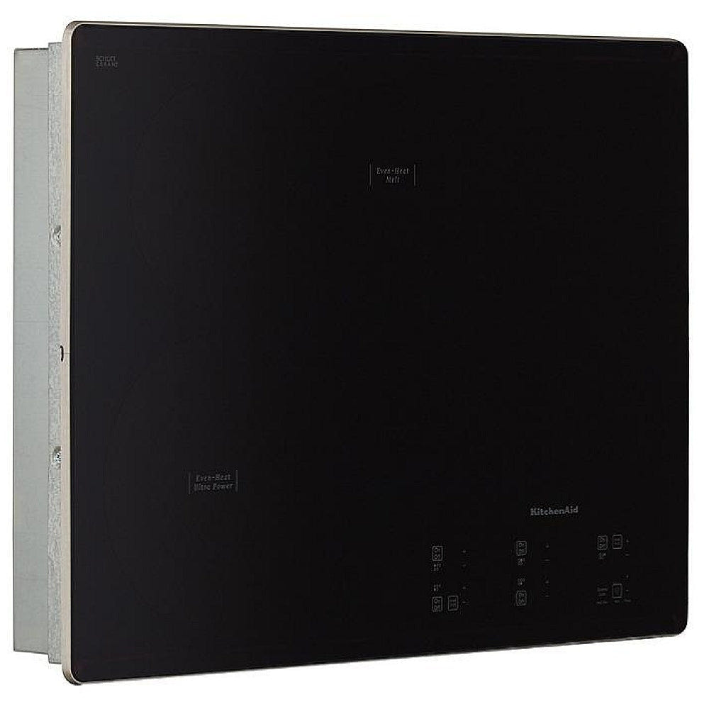 KitchenAid KCES950KBL Electric Cooktop, 30 inch Exterior Width, 5 Burners, Black colour
