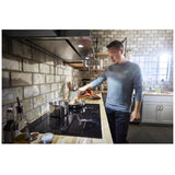 KitchenAid KCES950KBL Electric Cooktop, 30 inch Exterior Width, 5 Burners, 1,800 W Highest Element, Black colour