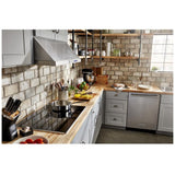 KitchenAid KCES950KSS Electric Cooktop, 30 inch Exterior Width, 5 Burners, 1,800 W Highest Element, Black colour