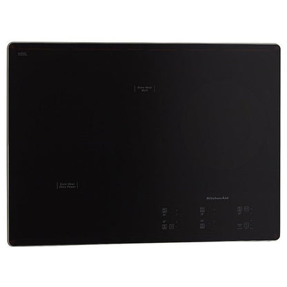 KitchenAid KCES950KSS Electric Cooktop, 30 inch Exterior Width, 5 Burners, Black