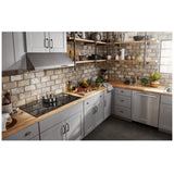 KitchenAid KCES956KBL Electric Cooktop, 36 inch Exterior Width, 5 Burners, 3,200 W Highest Element, Black colour