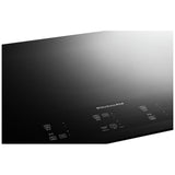 KitchenAid KCES956KBL Electric Cooktop, 36 inch Exterior Width, 5 Burners, 3,200 W Highest Element, Black colour