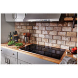 KitchenAid KCES956KSS Electric Cooktop, 36 inch Exterior Width, 5 Burners, 3,200 W Highest Element, Black colour