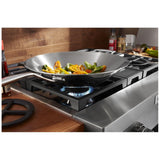 KitchenAid KCGC500JSS Gas Cooktop, 30 inch Exterior Width, 4 Burners, 20,000 BTU Highest Burner, Stainless Steel colour
