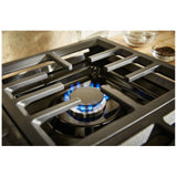 KitchenAid KCGC506JSS Gas Cooktop, 36 inch Exterior Width, 6 Burners, 20,000 BTU Highest Burner, Stainless Steel colour