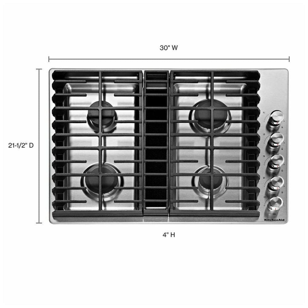 KitchenAid KCGD500GSS Gas Cooktop