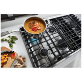KitchenAid KCGD506GSS Gas Cooktop, 36 inch Exterior Width, 5 Burners, 17,000 BTU Highest Burner, Stainless Steel colour