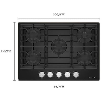 KitchenAid KCGG530PBL Gas Cooktop