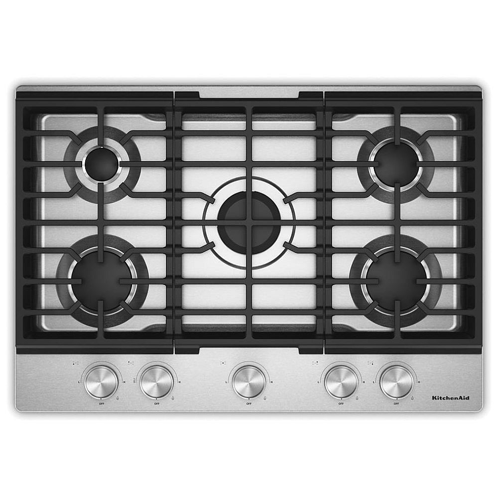 KitchenAid KCGK330SSS 30 in. Gas Cooktop with 5 Versatile Burners