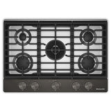 KitchenAid KCGK530SBE 30 inch, Gas Cooktop, 5 Burners and Integrated Wok Grate