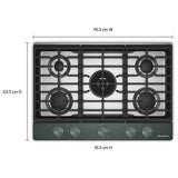 KitchenAid KCGK530SJP 30 inch, Gas Cooktop with 5 Burners and Integrated Wok Grate