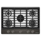 KitchenAid KCGK730SBE 30 inch, Gas Cooktop, 5 Burners and Integrated Wok Grate