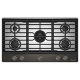 KitchenAid KCGK736SBE 36 inch, Gas Cooktop, 5 Burners and Integrated Wok Grate