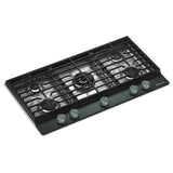 KitchenAid KCGK736SJP 36 inch Gas Cooktop, 5 Burners and Integrated Wok Grate