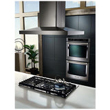 KitchenAid KCGS350ESS Gas Cooktop, 30 inch Exterior Width, 5 Burners, 17,000 BTU Highest Burner, Stainless Steel colour