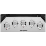 KitchenAid KCGS350ESS Gas Cooktop, 30 inch Exterior Width, 5 Burners, 17,000 BTU Highest Burner, Stainless Steel colour